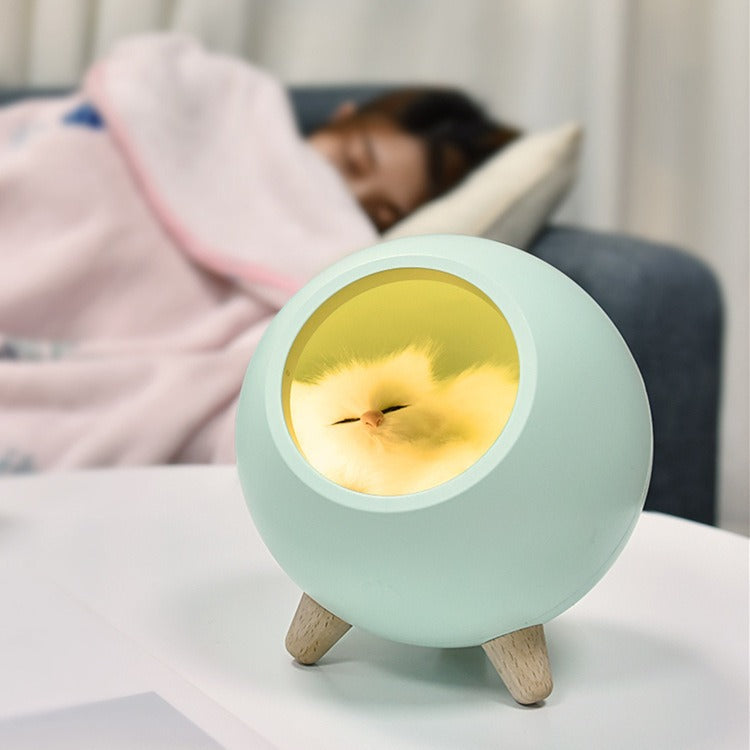 Cartoon Cat Nest Night Light with USB Charging for Kids