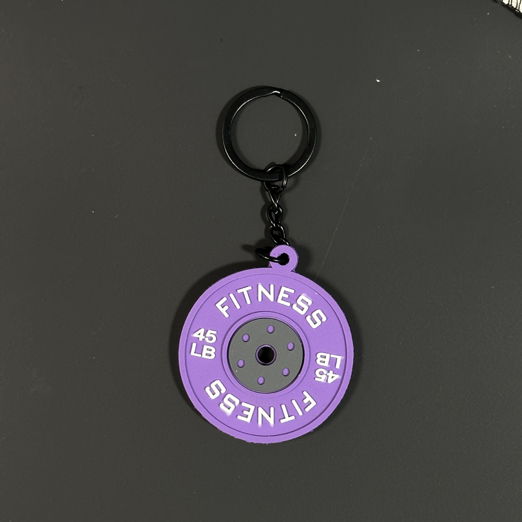 Mini Barbell Keychain