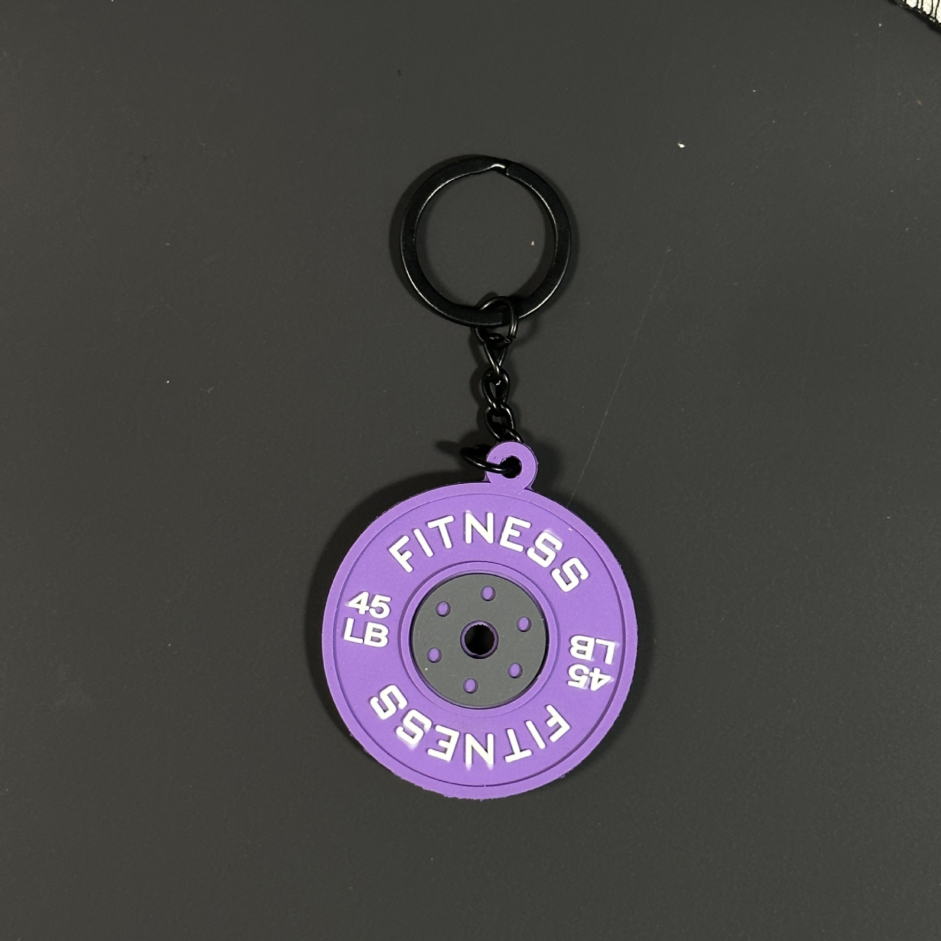 Mini Barbell Keychain