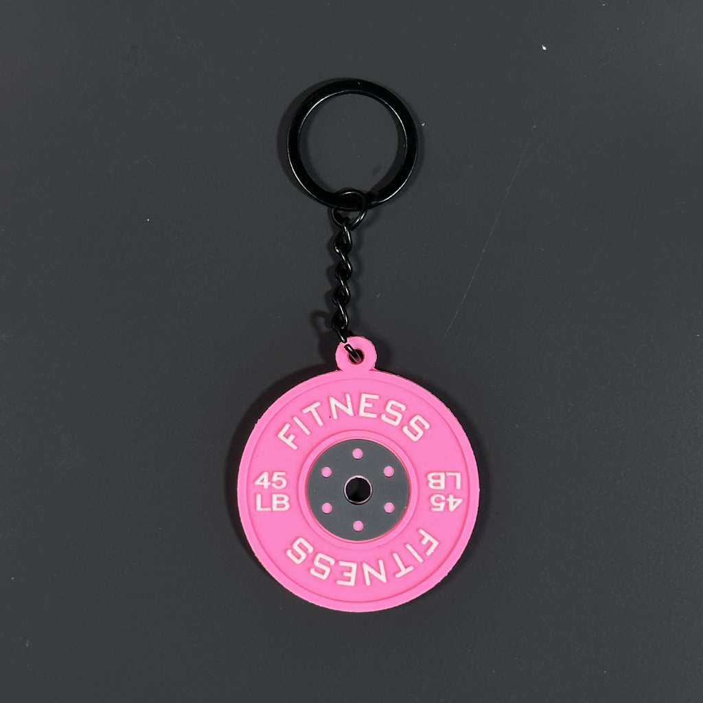 Mini Barbell Keychain