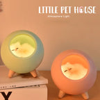 Cartoon Cat Nest Night Light with USB Charging for Kids