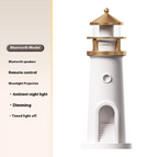 LunaGlow™ Lighthouse Moon Projection Night Light