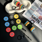 Mini Barbell Keychain