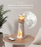 LunaGlow™ Lighthouse Moon Projection Night Light