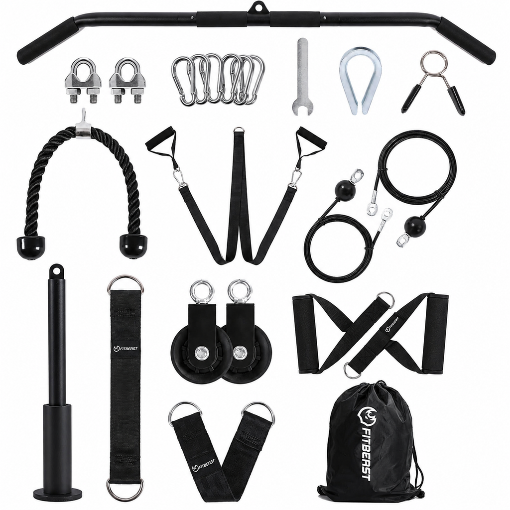 FitBeast Home Gym Pulley System for Full-Body Strength Training