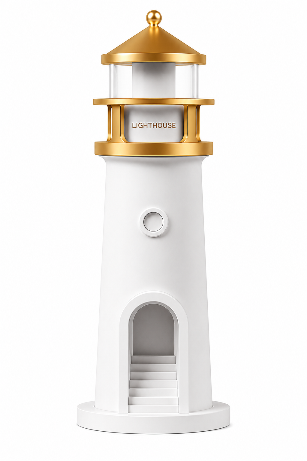 LunaGlow™ Lighthouse Moon Projection Night Light