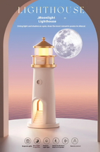 LunaGlow™ Lighthouse Moon Projection Night Light