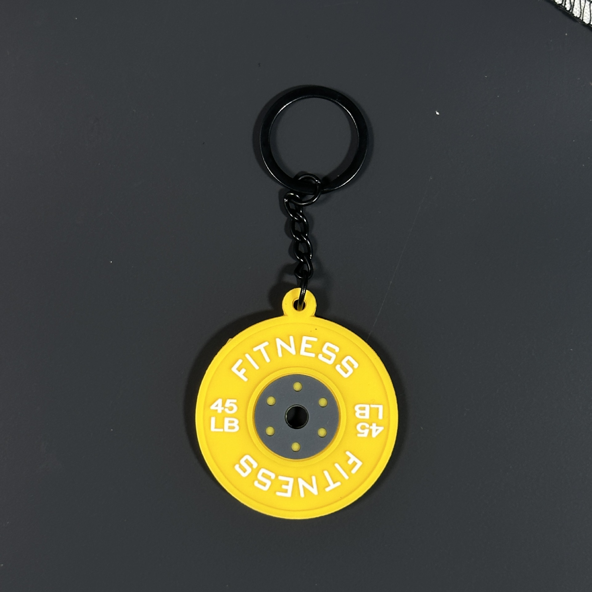 Mini Barbell Keychain