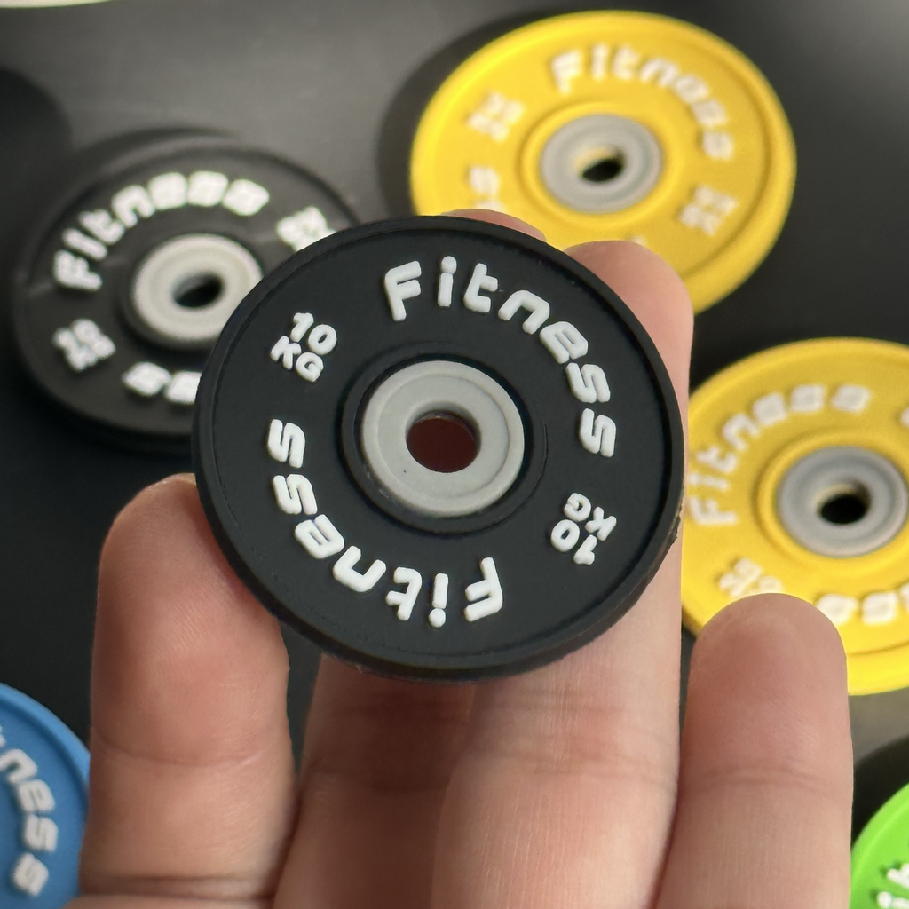 Mini Barbell Keychain